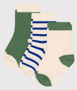 Petit Bateau Socken, Schühchen*3er-Set Baby-Socken aus Baumwolle mit Streifen variante 1