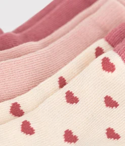 Petit Bateau Socken, Schühchen*3er-Set Baby-Socken aus Baumwolle mit Herzmotiv variante 1