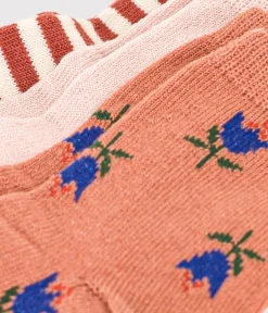 Petit Bateau Socken, Schühchen*3er-Set Babysocken mit Blumenmotiv variante 2