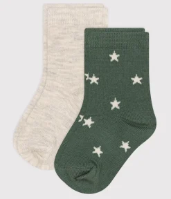 Petit Bateau Socken, Schühchen*2er-Set Babysocken mit Sternenmotiv aus Baumwolle variante 1