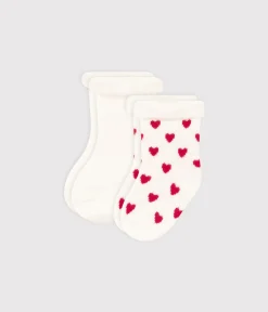 Petit Bateau Socken, Schühchen|Newborn*2er-Set Baby-Stricksocken variante 1