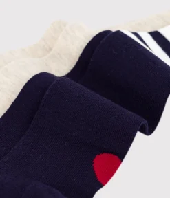 Petit Bateau Socken, Schühchen*2er-Set Baby-Strumpfhosen aus Baumwolljersey blau SOIR/ MONTELIMAR