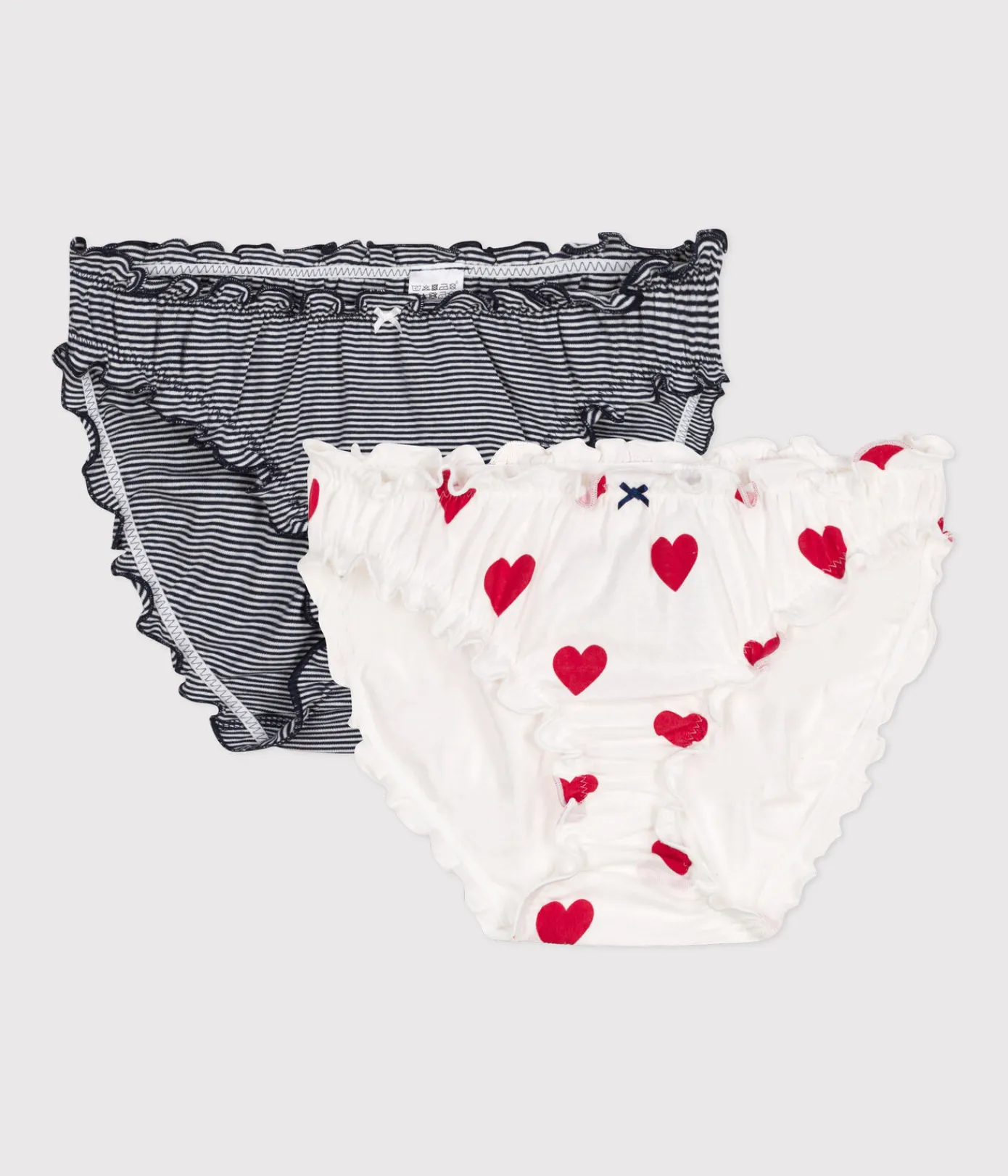 Petit Bateau Bhs, Slips, Bodys*2er-Set Damenslips aus Baumwolle mit Rüschen variante 1