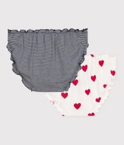 Petit Bateau Bhs, Slips, Bodys*2er-Set Damenslips aus Baumwolle mit Rüschen variante 1
