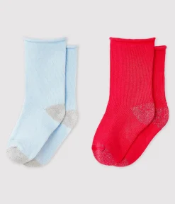 Petit Bateau Socken, Schühchen*2er-Set einfarbige Babysocken für Mädchen variante 1