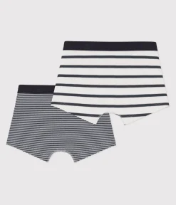 Petit Bateau Herren|Unterhosen, Boxershorts*2er-Set gestreifte Boxershorts für Jungen variante 1
