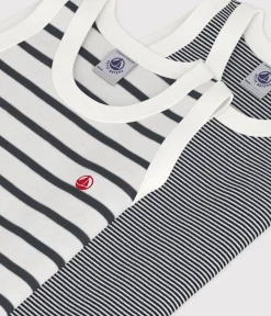 Petit Bateau Unterhemden, Tanktops|T-Shirts, Poloshirts, Hemden*2er-Set gestreifte Unterhemden für Jungen variante 1