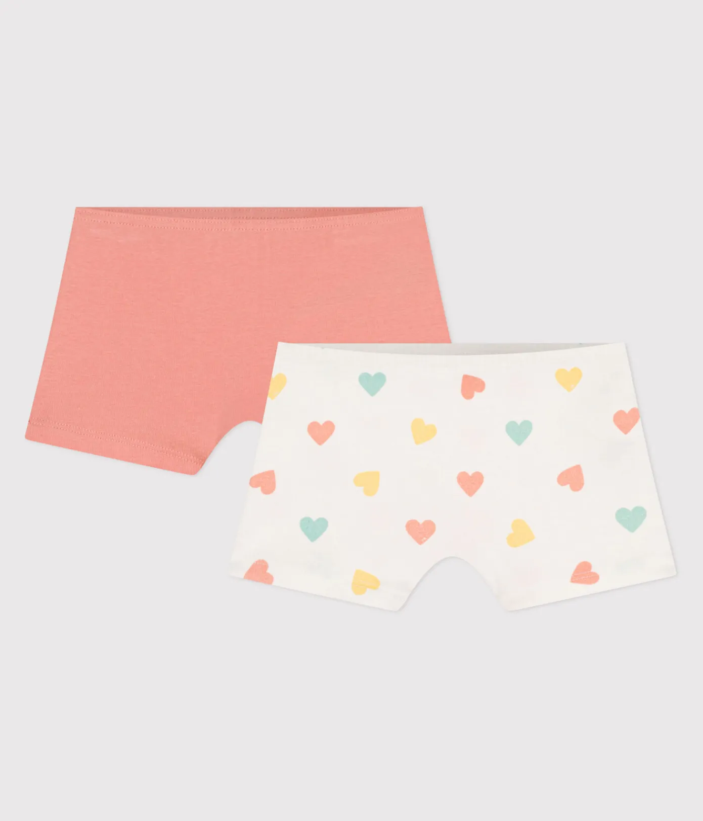 Petit Bateau Unterhosen, Shortys*2er-Set hohe Kinder-Shortys aus Baumwolle mit Herzmotiv variante 1