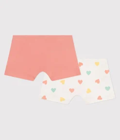 Petit Bateau Unterhosen, Shortys*2er-Set hohe Kinder-Shortys aus Baumwolle mit Herzmotiv variante 1