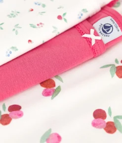 Petit Bateau Unterhemden, Tanktops|T-Shirts, Tops, Oberteile*3er-Set Kinder Unterhemden mit schmalen Trägern aus Baumwolle Frucht-Motiv variante 1