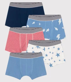 Petit Bateau Unterhosen, Boxershorts*5er-Set Kinder-Boxershorts aus bedruckter Baumwolle variante 1