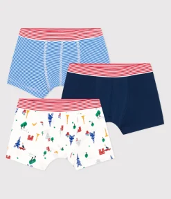Petit Bateau Unterhosen, Boxershorts*3er-Set Kinder-Boxershorts aus Baumwolle mit Paris-Motiv variante 1
