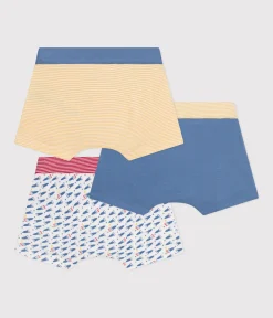 Petit Bateau Unterhosen, Boxershorts*3er-Set Kinder-Boxershorts aus Baumwolle mit Raketen-Motiv variante 1
