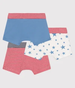 Petit Bateau Unterhosen, Boxershorts*3er-Set Kinder-Boxershorts aus Baumwolle, überzogener Bund und Stern-Motiv variante 1
