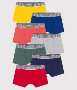 Petit Bateau Unterhosen, Boxershorts*7er-Set Kinder-Boxershorts aus einfarbiger Baumwolle variante 1