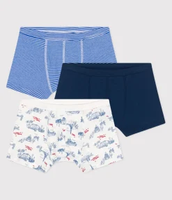 Petit Bateau Unterhosen, Boxershorts*3er-Set Kinder-Boxershorts aus Baumwolle mit überzogenem Bund mit Paris-Motiv variante 1