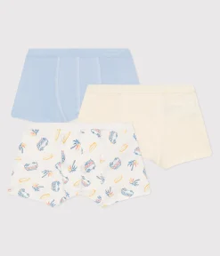 Petit Bateau Unterhosen, Boxershorts*3er-Set Kinder-Boxershorts aus Baumwolle mit überzogenem Bund mit Minibus-Motiv variante 1