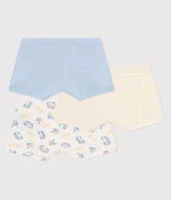 Petit Bateau Unterhosen, Boxershorts*3er-Set Kinder-Boxershorts aus Baumwolle mit überzogenem Bund mit Minibus-Motiv variante 1