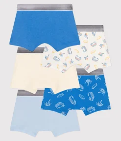 Petit Bateau Unterhosen, Boxershorts*5er-Set Kinder-Boxershorts aus Baumwolle mit Minibus-Motiv variante 1