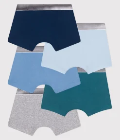 Petit Bateau Unterhosen, Boxershorts*5er-Set Kinder-Boxershorts aus einfarbiger Baumwolle variante 1