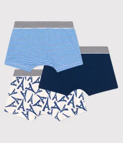Petit Bateau Unterhosen, Boxershorts*3er-Set Kinder-Boxershorts aus Baumwolle mit Paris-Motiv variante 1