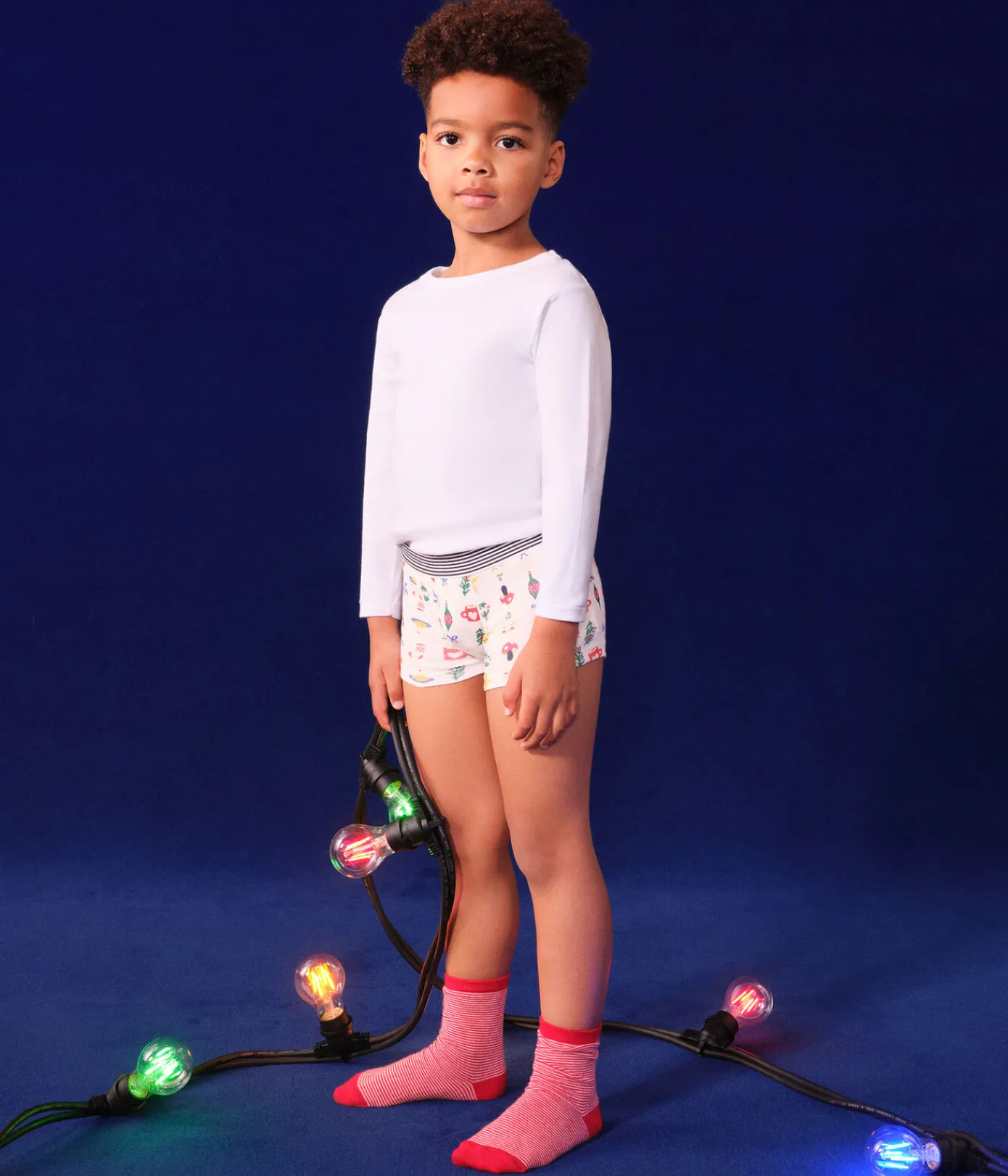 Petit Bateau Unterhosen, Boxershorts*3er-Set Kinder-Boxershorts aus Baumwolle mit Weihnachts-Motiven variante 1