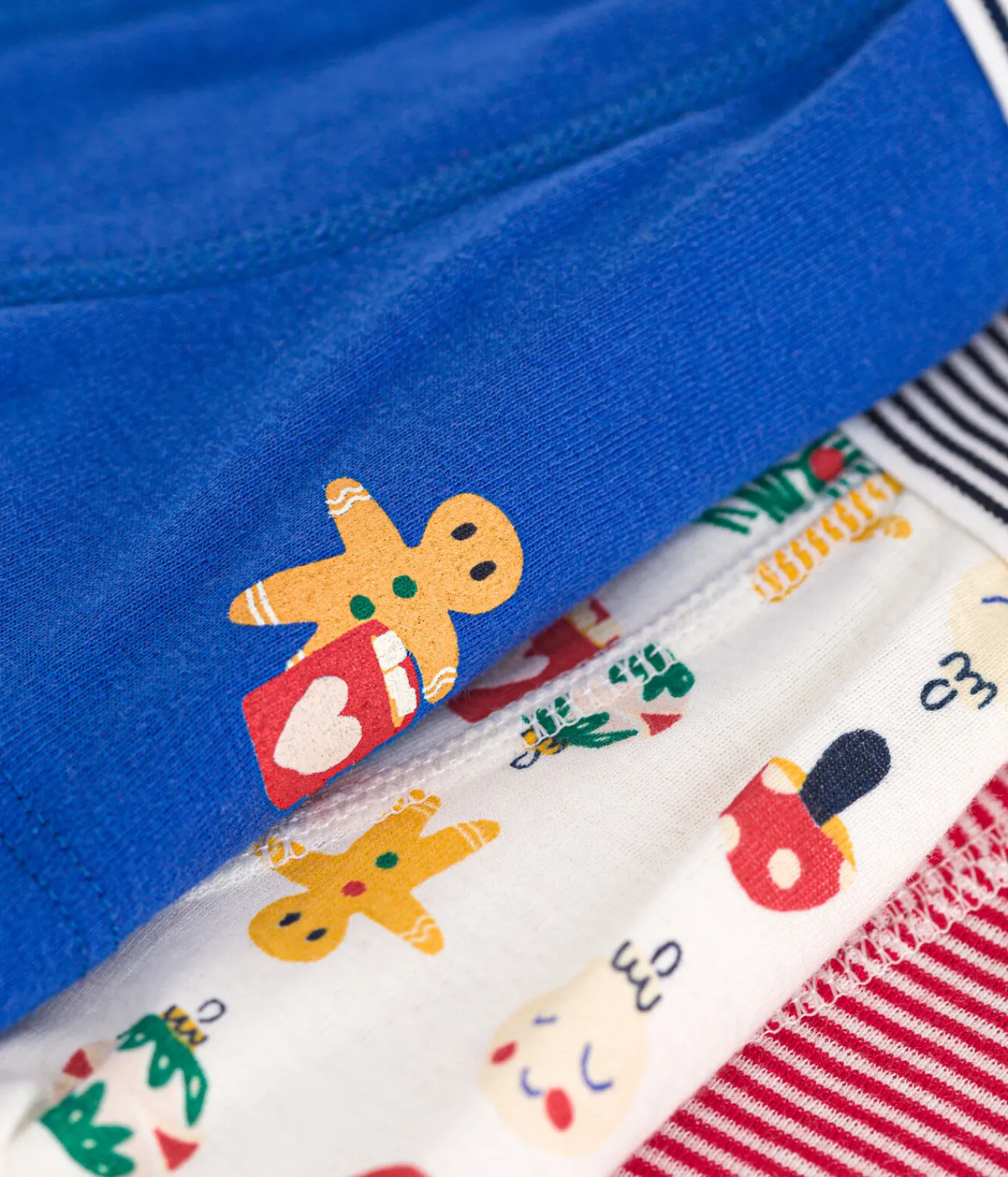 Petit Bateau Unterhosen, Boxershorts*3er-Set Kinder-Boxershorts aus Baumwolle mit Weihnachts-Motiven variante 1