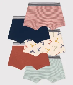 Petit Bateau Unterhosen, Boxershorts*5er-Set Kinder-Boxershorts mit Rollermotiv aus Baumwolle variante 1