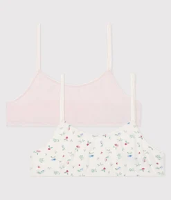 Petit Bateau Bustiers, Mädchen-Bhs*2er-Set Kinder-Bustiers aus Baumwolle und Elastan mit Frucht-Motiv variante 1