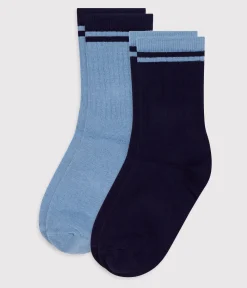 Petit Bateau Socken, Hausschuhe*2er-Set Kinder-Kniestrümpfe aus Baumwolle variante 1