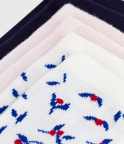 Petit Bateau Socken, Strumpfhosen*3er-Set Kinder-Kniestrümpfe aus Baumwolle mit Blumenmotiv variante 1