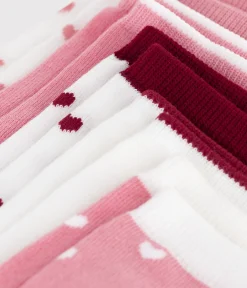 Petit Bateau Socken, Strumpfhosen*5er-Set Kinder-Kniestrümpfe aus einfarbiger Baumwolle mit Herzmotiv variante 1