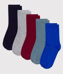 Petit Bateau Socken, Strumpfhosen*5er-Set Kinder-Kniestrümpfe aus einfarbiger Baumwolle variante 2