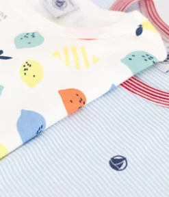 Petit Bateau Schlafanzüge, Pyjamas*2er-Set Kinder-Kurzpyjamas aus Baumwolle variante 1