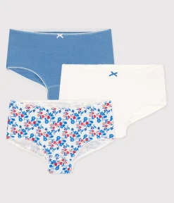 Petit Bateau Unterhosen, Shortys*3er-Set Kinder-Shortys aus Baumwolle mit Blumenmotiv variante 1