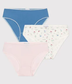 Petit Bateau Unterhosen, Shortys*3er-Set Kinder-Slips aus Baumwolle mit Elastan Frucht-Motiv variante 1