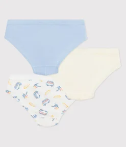 Petit Bateau Unterhosen, Boxershorts*3er-Set Kinder-Slips aus Baumwolle mit Minibus-Motiv variante 1