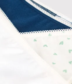 Petit Bateau Unterhosen, Shortys*3er-Set Kinder-Slips aus Baumwolle mit Elastan Herzmotiv variante 1