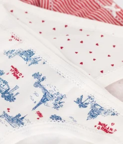 Petit Bateau Unterhosen, Shortys*3er-Set Kinder-Slips aus Baumwolle mit Paris-Motiv variante 1