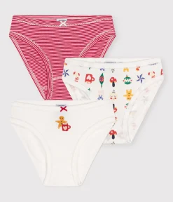 Petit Bateau Unterhosen, Shortys*3er-Set Kinder-Slips aus Baumwolle mit Weihnachtsmotiv variante 1