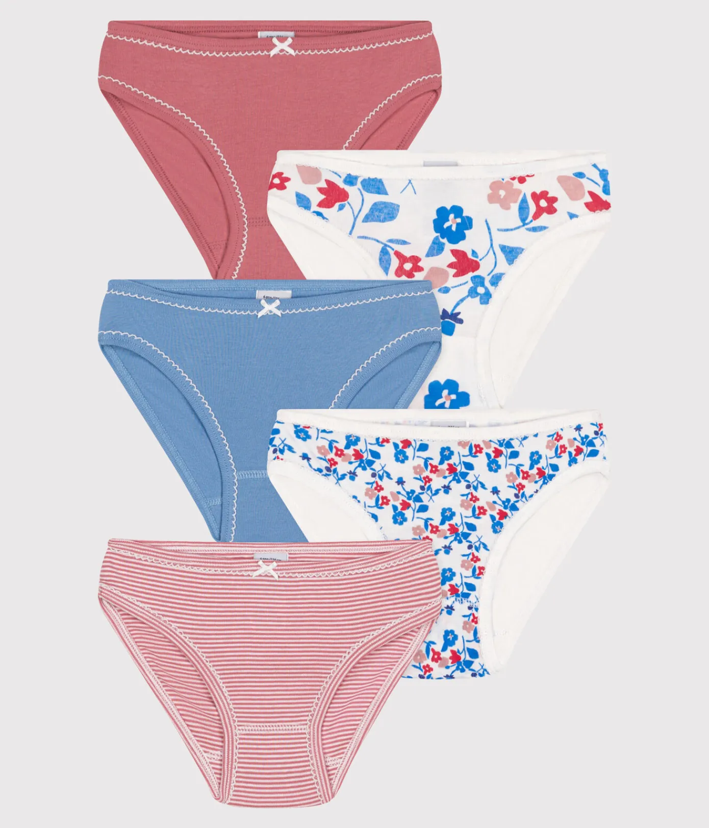 Petit Bateau Unterhosen, Shortys*5er-Set Kinder-Slips aus Baumwolle mit Blumenmotiv variante 1