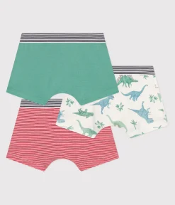 Petit Bateau Unterhosen, Boxershorts*3er-Set Kinder-Slips aus Baumwolle mit Dinos variante 1