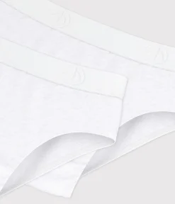 Petit Bateau Unterhosen, Boxershorts*2er-Set Kinder-Slips aus einfarbiger Baumwolle variante 1