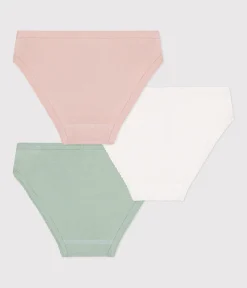 Petit Bateau Unterhosen, Shortys*3er-Set Kinder-Slips aus einfarbiger Baumwolle variante 1