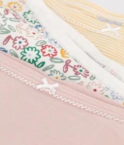 Petit Bateau Unterhosen, Shortys*3er-Set Kinder-Slips High Waist aus Baumwolle mit Blumenmotiv variante 1