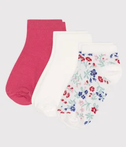Petit Bateau Socken, Strumpfhosen*3er-Set Kinder-Socken aus Baumwolle mit Blumenmotiv für Mädchen variante 1