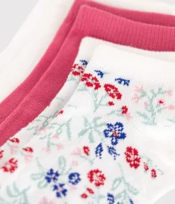 Petit Bateau Socken, Strumpfhosen*3er-Set Kinder-Socken aus Baumwolle mit Blumenmotiv für Mädchen variante 1