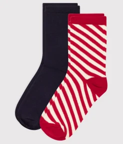 Petit Bateau Socken, Strumpfhosen*2er-Set Kindersocken mit Streifen variante 1