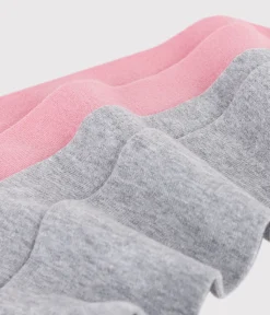 Petit Bateau Socken, Strumpfhosen*2er-Set Kinder-Strumpfhosen aus Baumwolljersey rosa CHARME/ FUMEE