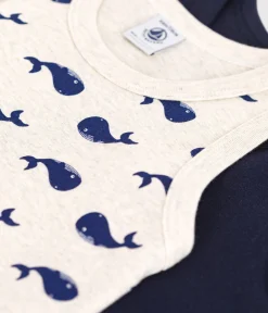 Petit Bateau Unterhemden, Tanktops|T-Shirts, Poloshirts, Hemden*2er-Set Kinder-Unterhemden aus Baumwolle mit Wal-Motiv variante 1